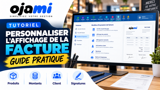Factures — Personnaliser l'affichage de la facture | Tutoriel Ojami