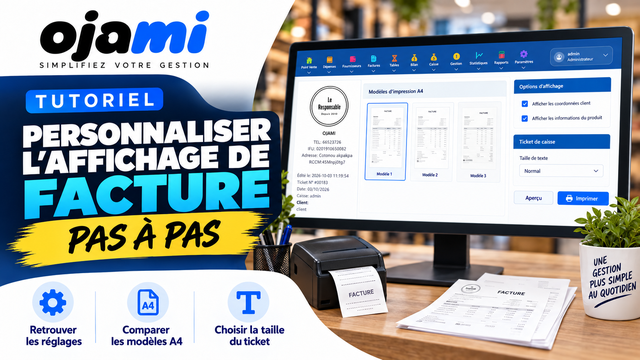 Personnaliser l’affichage de facture | Tutoriel Ojami
