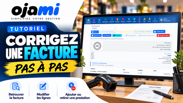 Corriger une facture et vérifier ses effets | Tutoriel Ojami