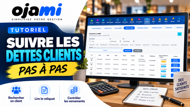 Suivre les dettes clients | Tutoriel Ojami