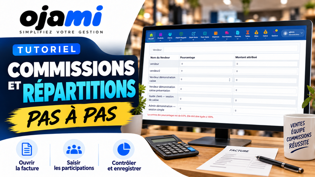 Commissions et répartitions | Tutoriel Ojami