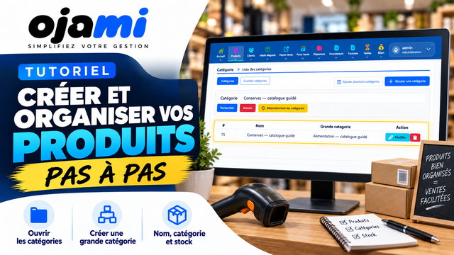Créer et organiser vos produits | Tutoriel Ojami