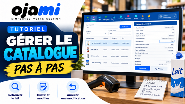 Gérer le catalogue | Tutoriel Ojami