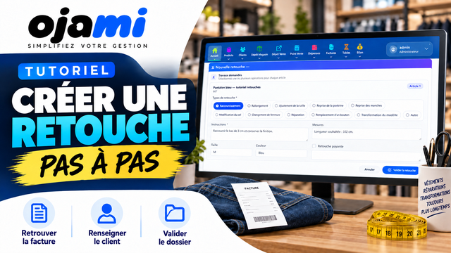 Retouches — créer et gérer un dossier | Tutoriel Ojami
