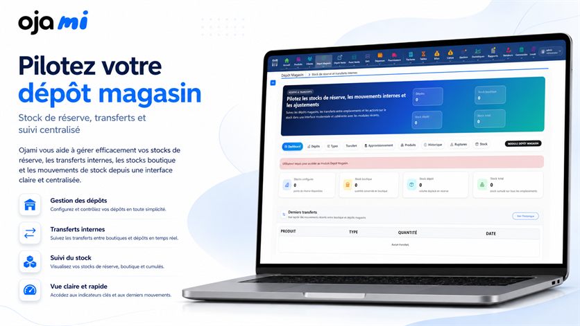 Gestion des magasins dans Ojami